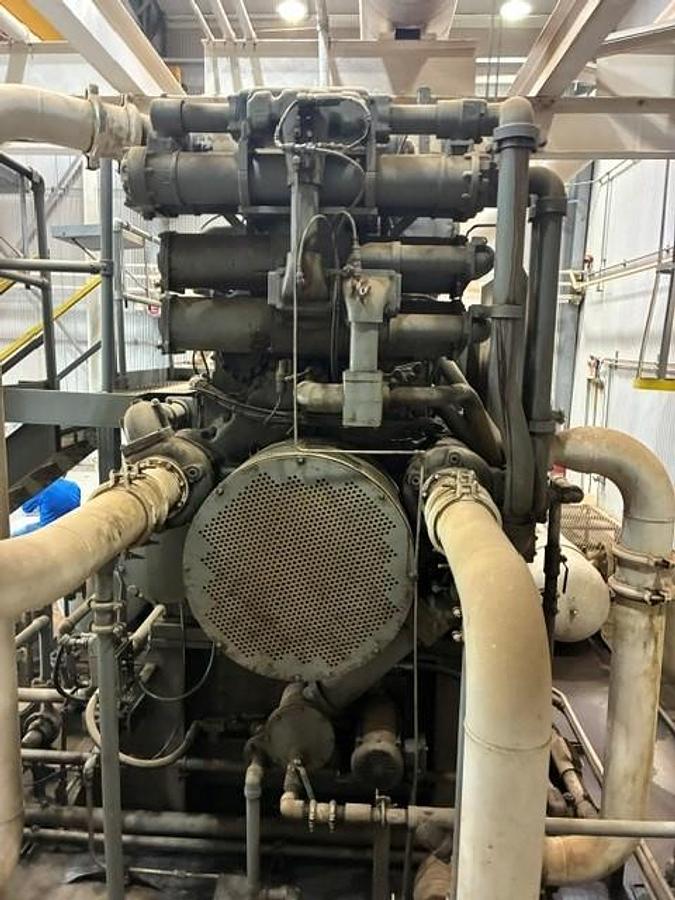 Used CAT G3608 A3 / Ariel JGC-2 Single Stage Compressor Size 11.375" x 11.375" SN F-17125