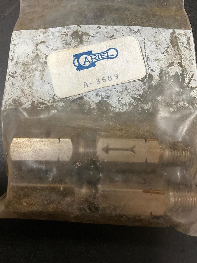 Ariel CHECK VALVE,1/8M X 1/8F,PPT,SS PN: A-3689