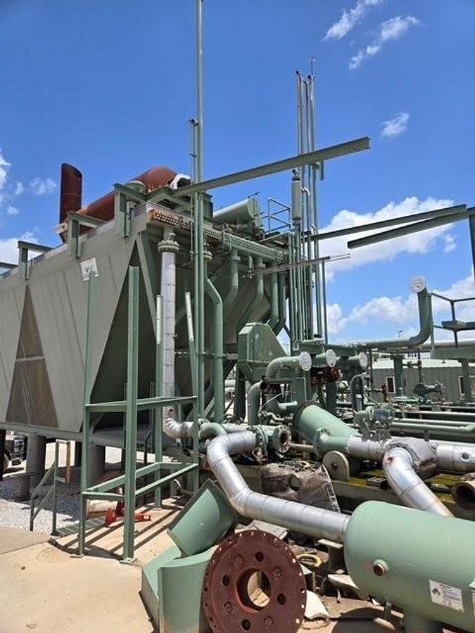 Used CAT G3606 / Ariel JGC/D-4 Two Stage Compressor Skid with Scrubbers and 132F2 Cooler Only