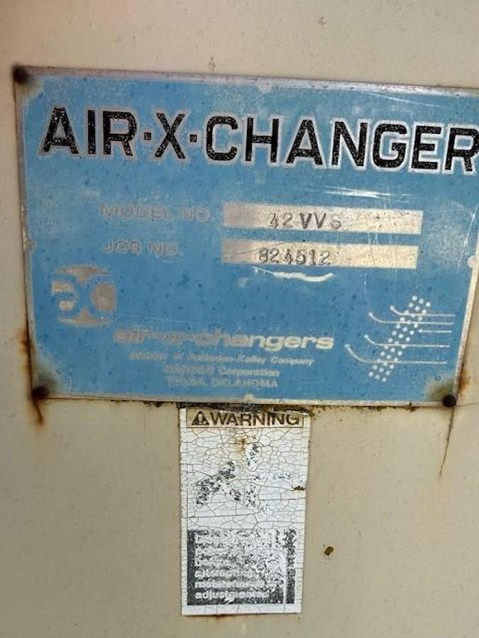 Used Air X Changer 42VVS two stage with 7.5 HP motor SN 824512