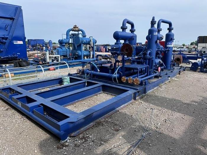 Used Ariel JGJ-4 / Cat G3508LE Three stage Compressor Package - Size 13.5” x 13.5” x 9.75” x 5.5” - Less Engine Only - Unit # 143