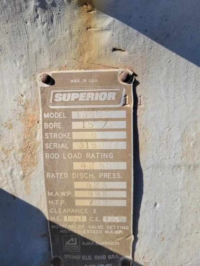 Used White Superior 136CS Cylinder SN 316002