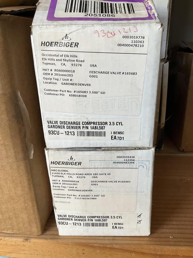 Hoerbiger Valve Discharge PN: 1ABL507