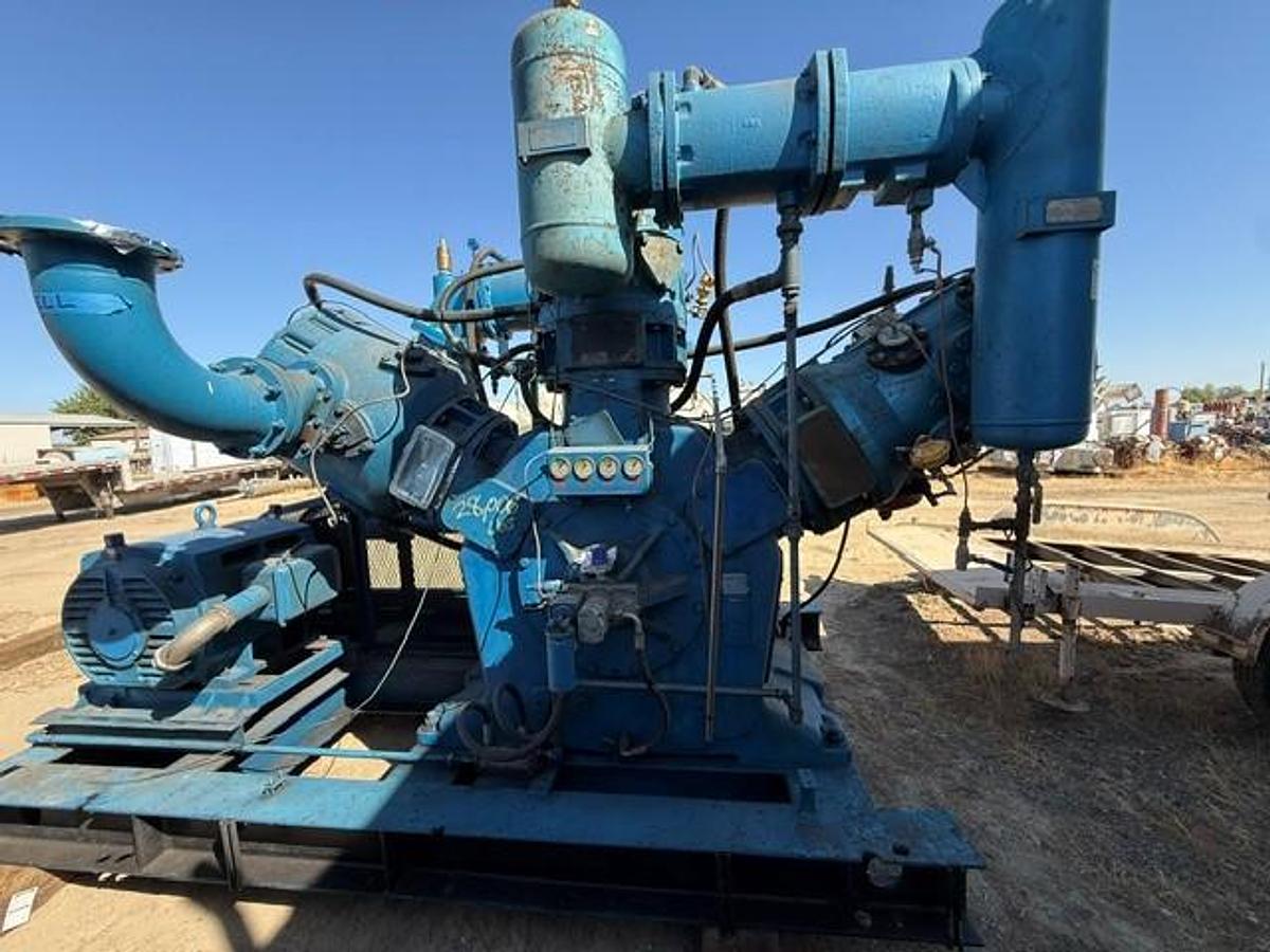 Used Bellis and Morcom 300 HP Air Compressor Model WH28H3N SN 7690