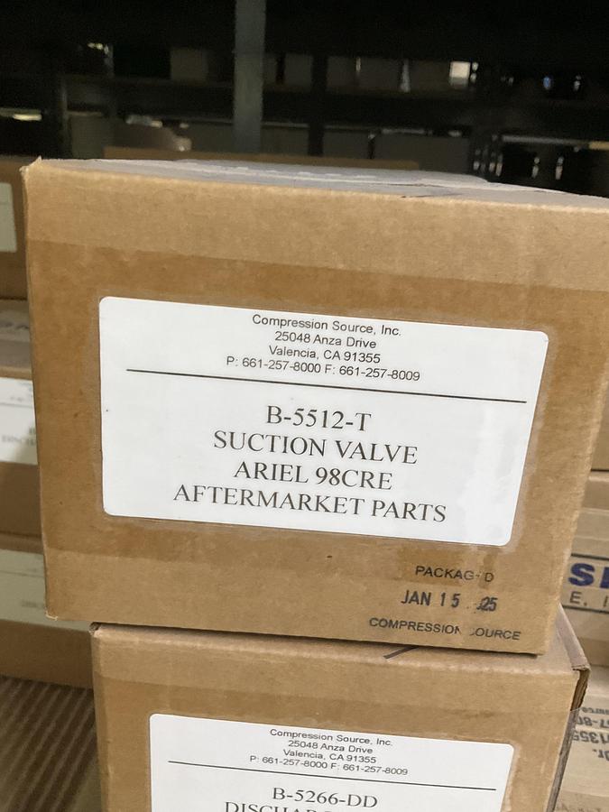 Rebuilt Ariel 98CRE Suction Valve PN B-5512-T