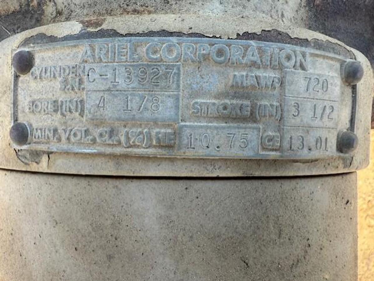 Used Ariel JGM-2 Frame SN F-3962 with (2) 4.125” JGM 720 # Cylinders 