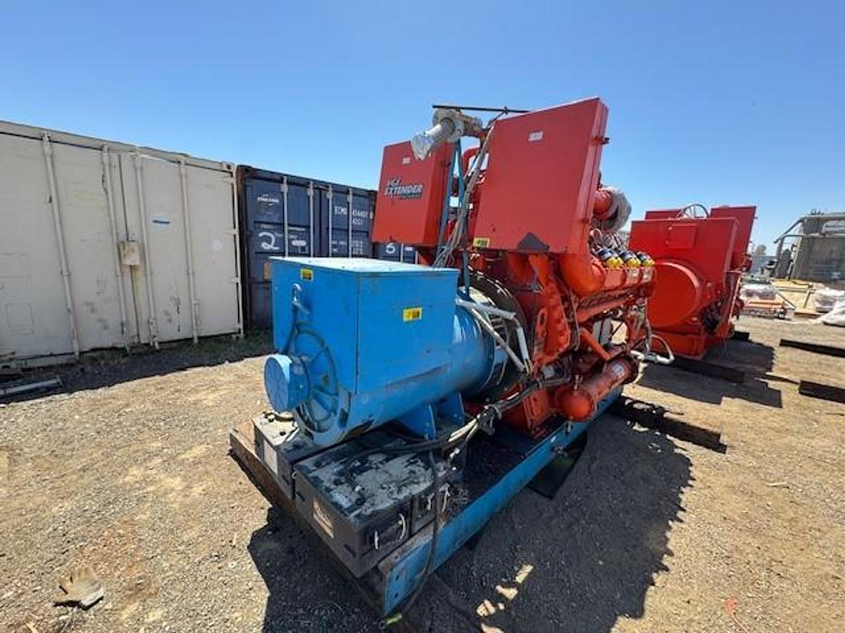 Used Waukesha Model L36GSID S/N C-17682/1 Genset 500 KW Leroy Somer 60 Hz 1800 RPM