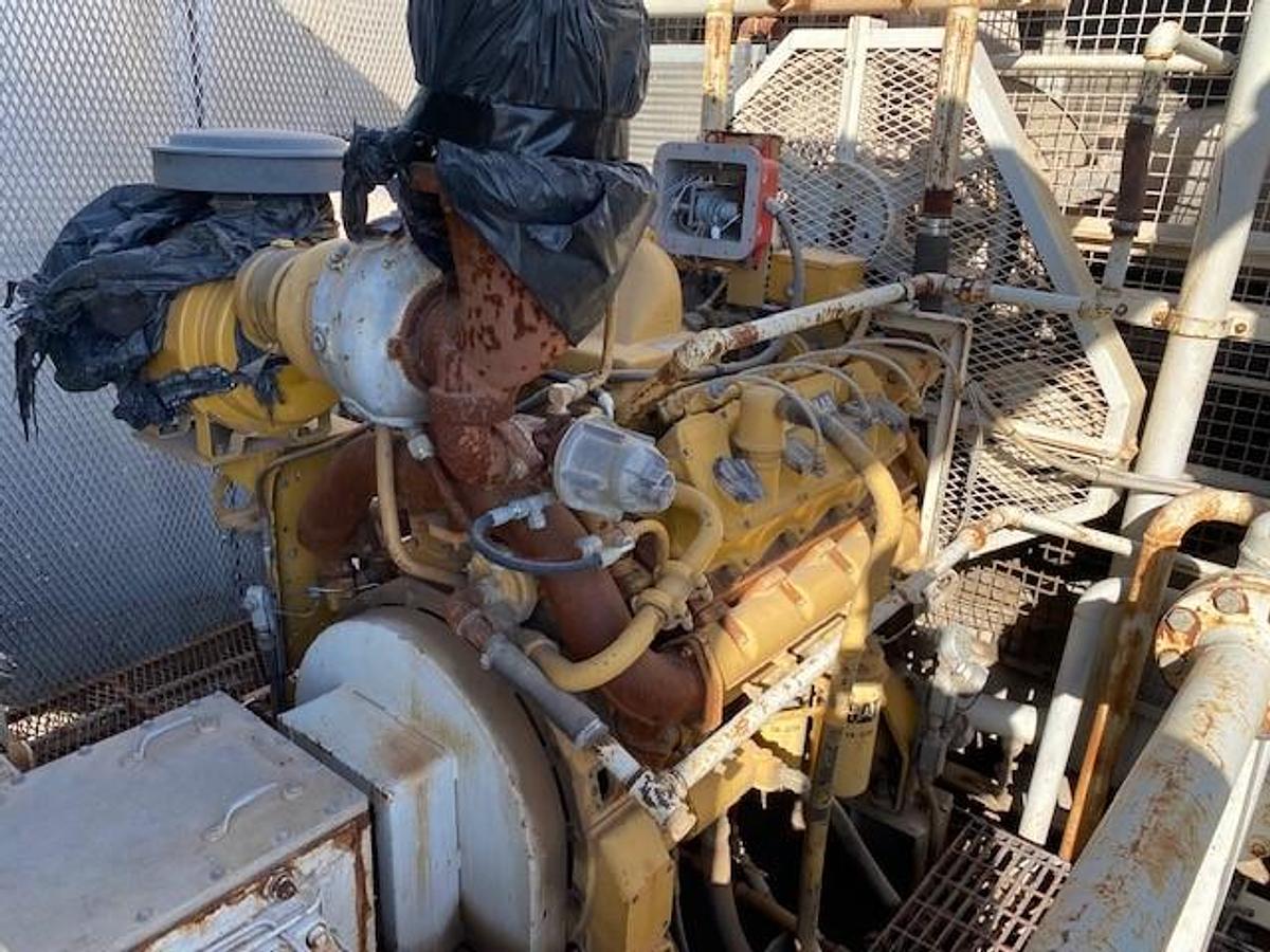 Used Ariel JGJ-4 SN: F-10009 / Caterpillar G3408TA SN: 6NB02470 - 4 Stage CNG Compressor Size 10.5” x 5.125” x 3.875” x 1.75”