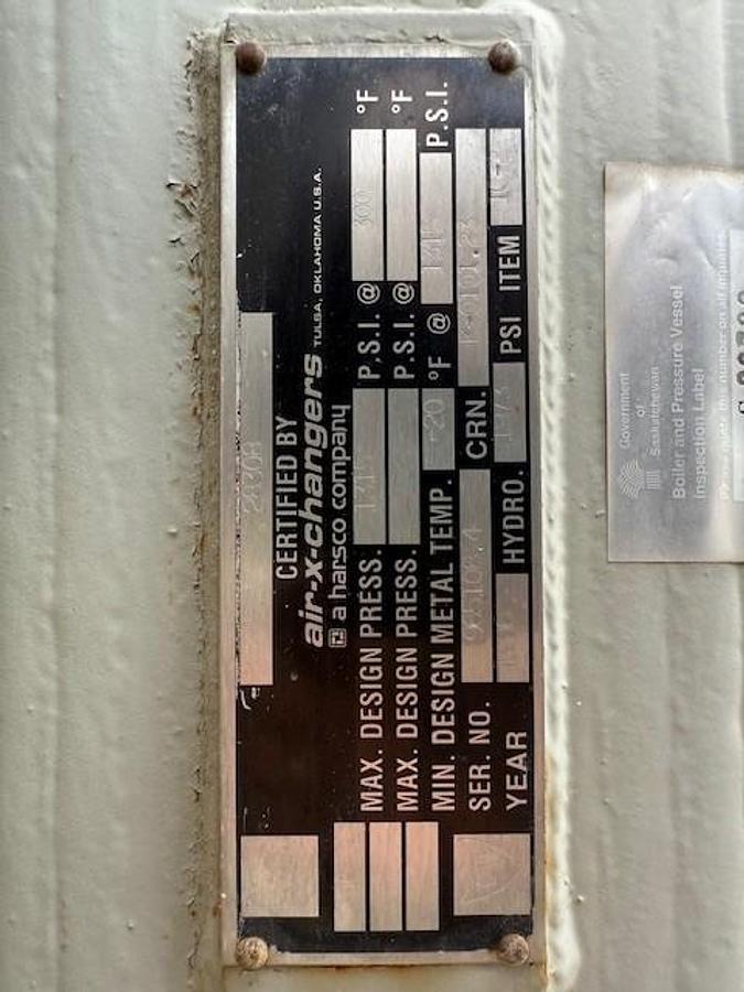 Used Waukesha Model L5790GL SN C-12498/3 Ariel Model JGK-4-3 Stage SN F-12035 Cylinder Sizes 14.125" x 13.625" x 9.125" x 6.25" Air-Ex Cooler Model 156EH 635,1315,1485