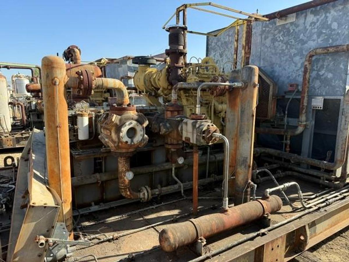 Used CAT G3406TA / Ariel JGA-4 Five Stage High Pressure Compressor Package Size 11” x 6.125” x 3.625” x 3” x 1.5” SN F-10097