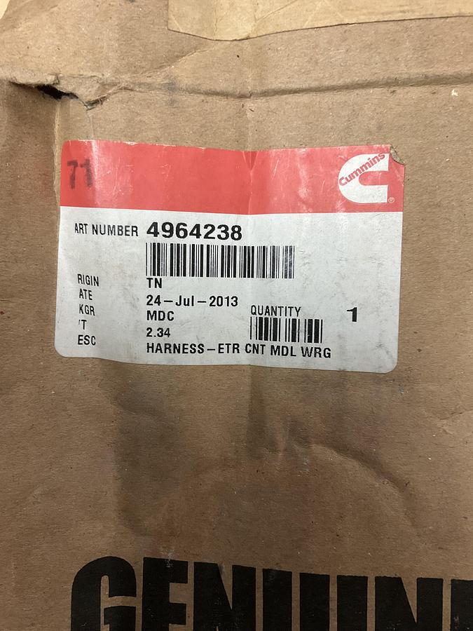 Cummins Harness PN: 4964238