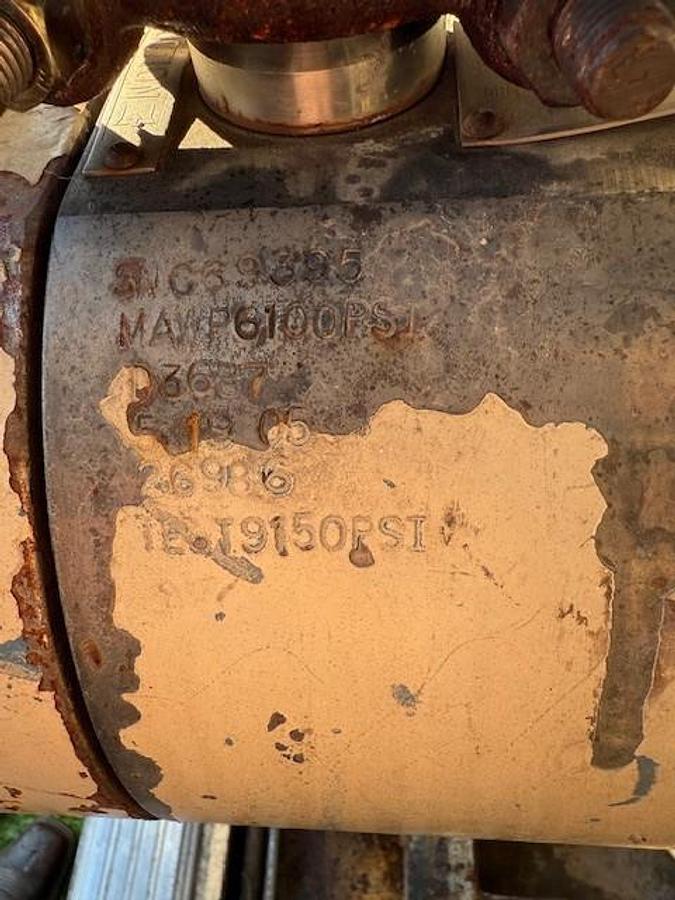 Used 600 HP / Ariel JGA-4 SN F-21749 Four Stage CNG Compressor Package Size 6.125” x 4.125” x 3.375” x 3.375” x 1.75” x 1.75” with ACE E721 Cooler