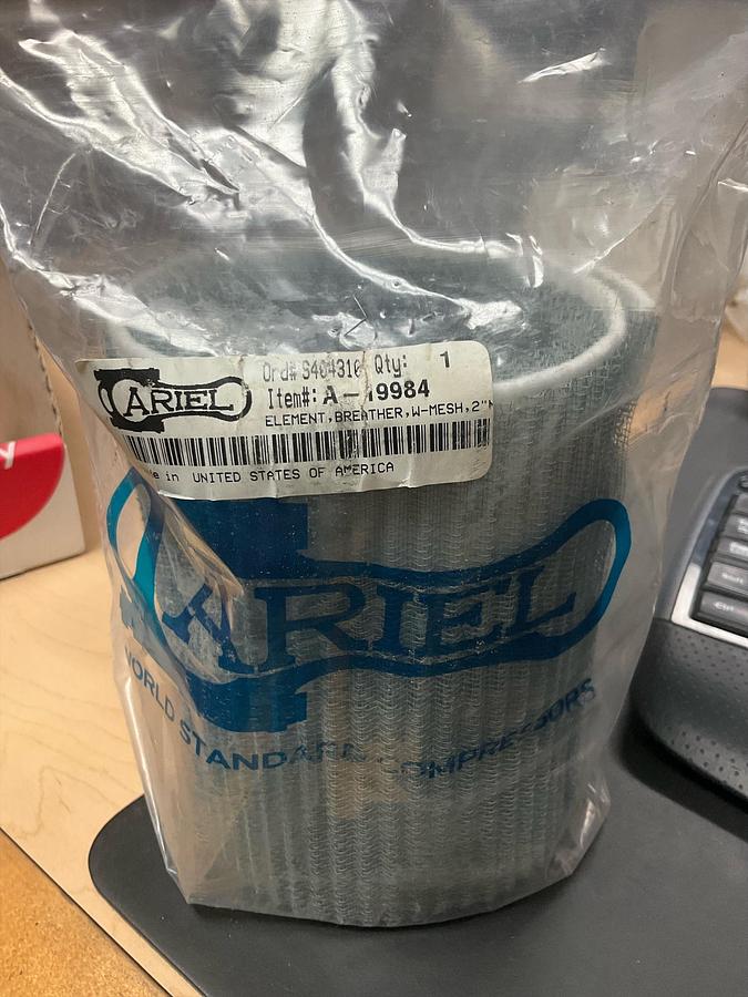 Ariel ELEMENT,BREATHER,W-MESH,2"NPT PN: A-19984