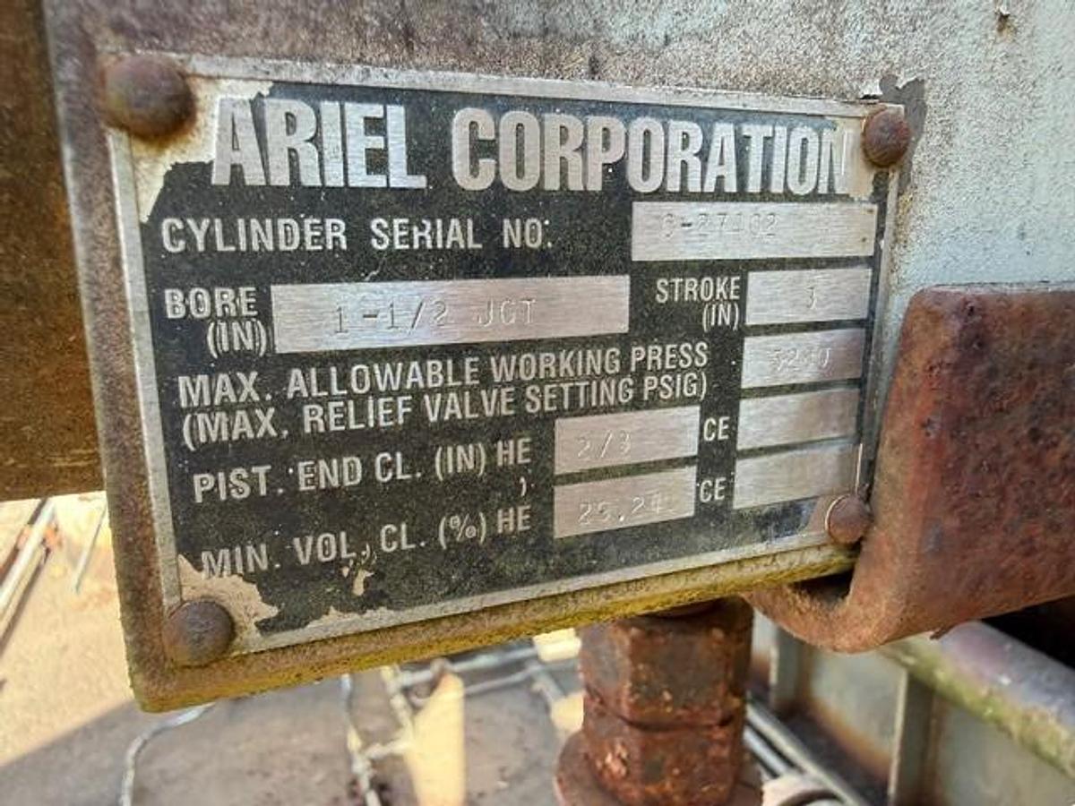 Used CAT G3406TA / Ariel JGA-4 Five Stage High Pressure Compressor Package Size 11” x 6.125” x 3.625” x 3” x 1.5” SN F-10097