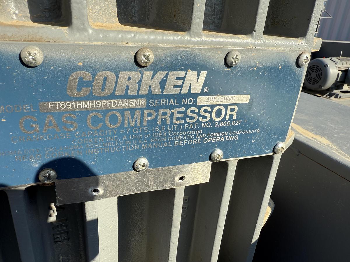 Used CORKEN GAS COMPRESSOR