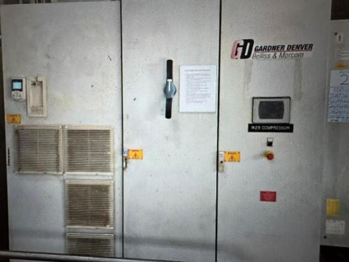 Used Qty (2) Gardner Denver Compressor Model WH29H3N S/N C004453 Air Compressor Belliss and Morcum