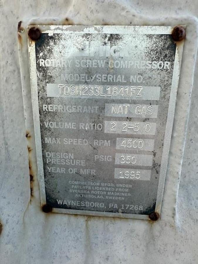 Used Cat Model G3408TA/ Frick Model TDSH233L With Cooler