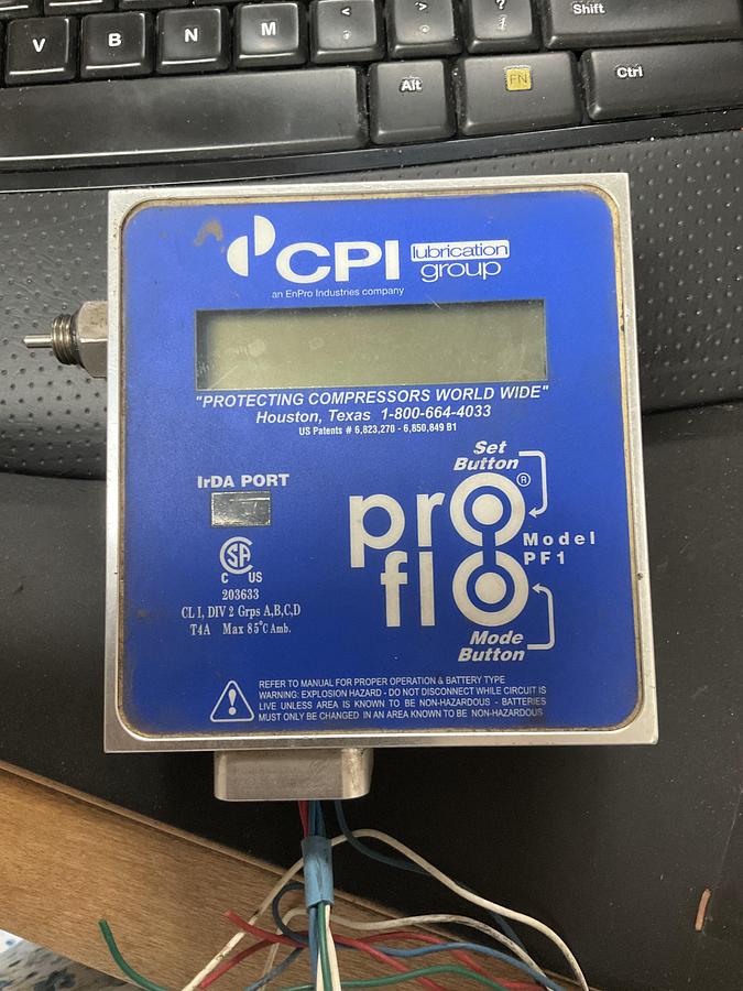 Used CPI Lubrication ProFlo Model PF1