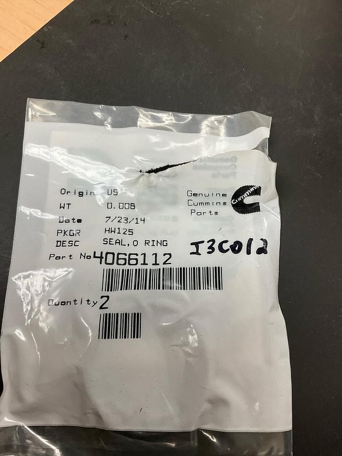 Cummins O-Ring PN: 2003714