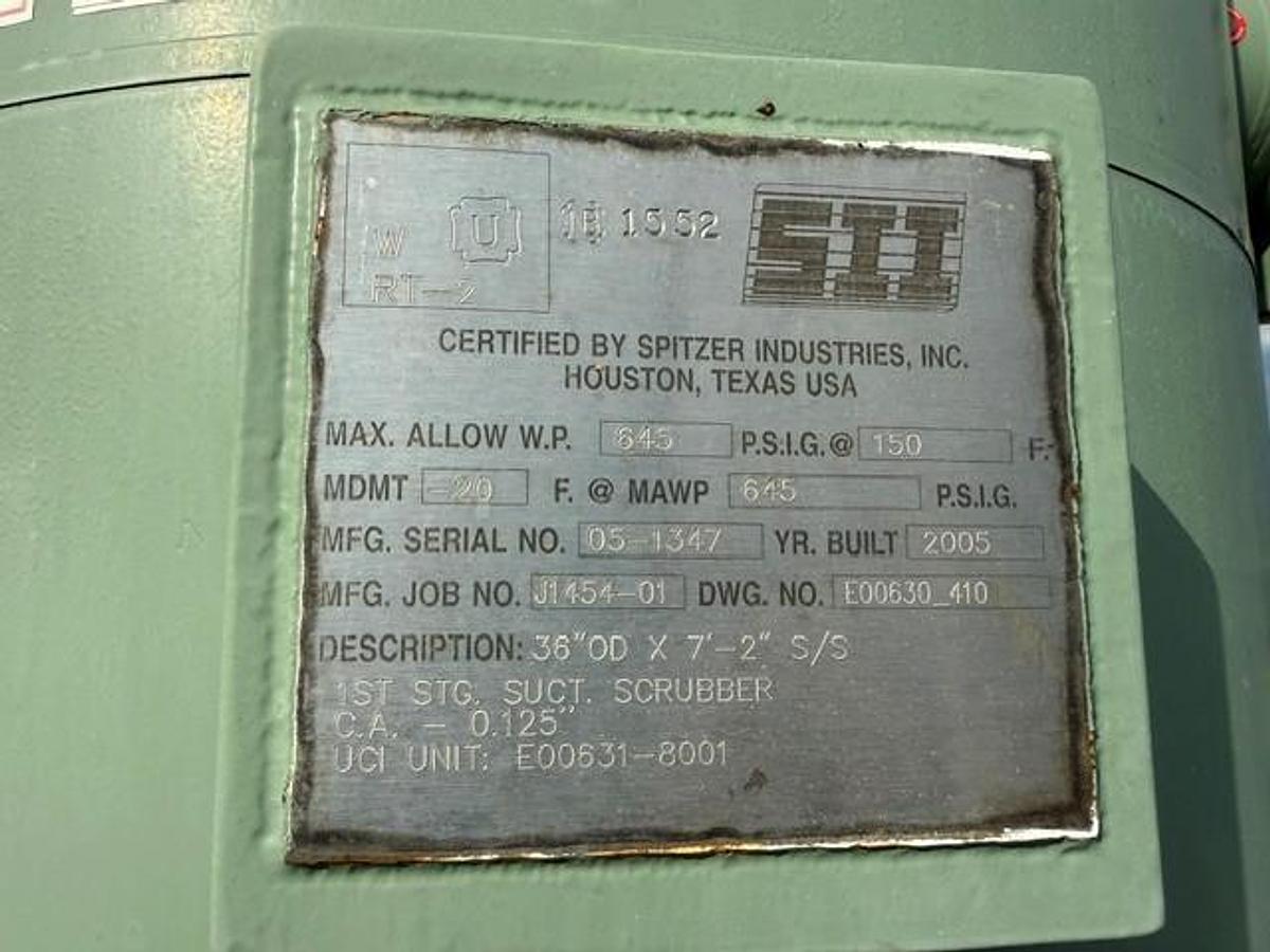 Used CAT G3606 / JGC/D-4 Two Stage Skid with 132F2 Engine Drive Cooler