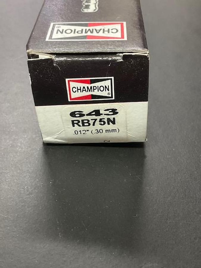 Used Champion 643 Sparkplugs PN RB75N