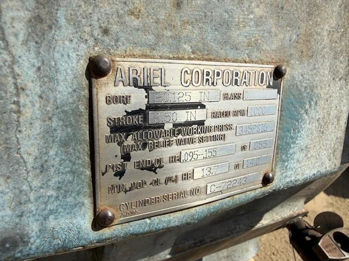 Used Ariel 20.125” JGC 345 # Cylinder SN C-72243