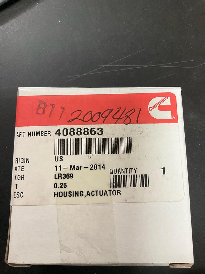 Cummins Actuator Housing PN: 4088869