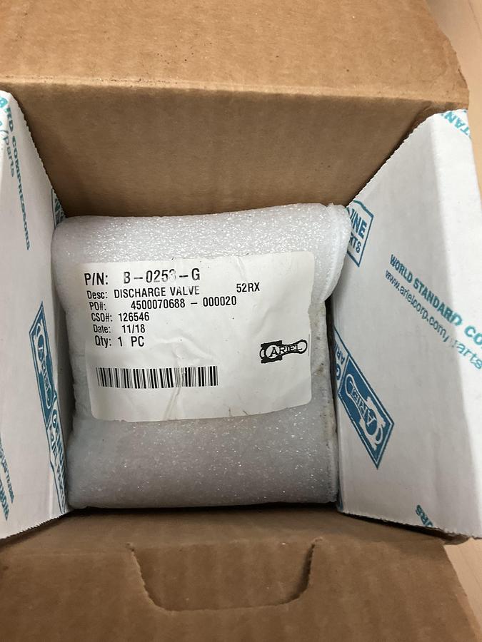 Ariel DIS VLV, 52RX ,STD PN: B-0253-G