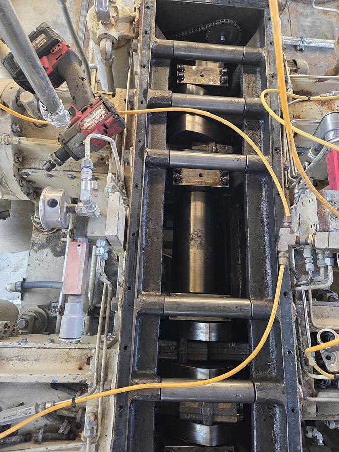 Used 600 HP / Ariel JGA-4 SN F-21749 Four Stage CNG Compressor Package Size 6.125” x 4.125” x 3.375” x 3.375” x 1.75” x 1.75” with ACE E721 Cooler