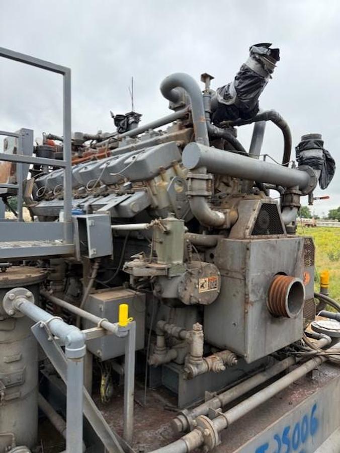 Used Waukesha L7042GSI / Ariel JGK-4 Two Stage Compressor Package SN F-13668 Size 9.125" x 9.125" x 6.25" x 6.25"  with 156FI Cooler