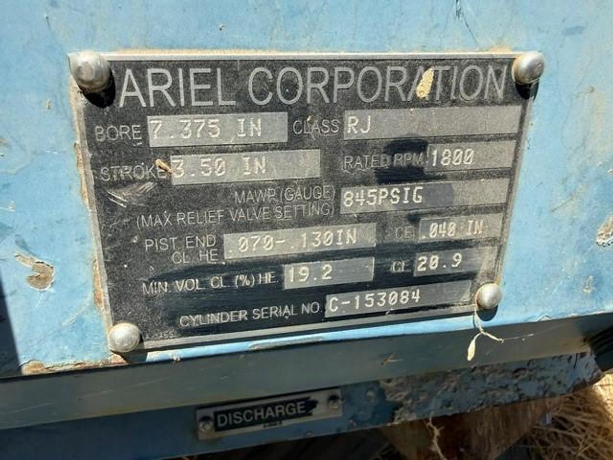 Used Ariel 7.375” RJ 845 # Cylinder SN C-153084
