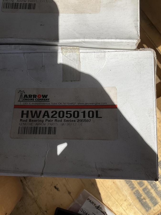 Arrow ROD BEARING PAIR ROD SERIES 205507 PN: HWA205010L