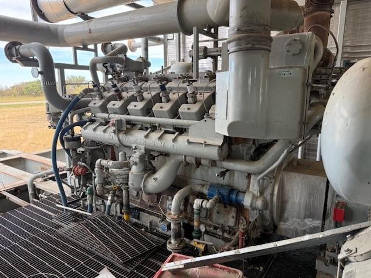 Used Waukesha Model L5790GL SN C-12498/3 Ariel Model JGK-4-3 Stage SN F-12035 Cylinder Sizes 14.125" x 13.625" x 9.125" x 6.25" Air-Ex Cooler Model 156EH 635,1315,1485