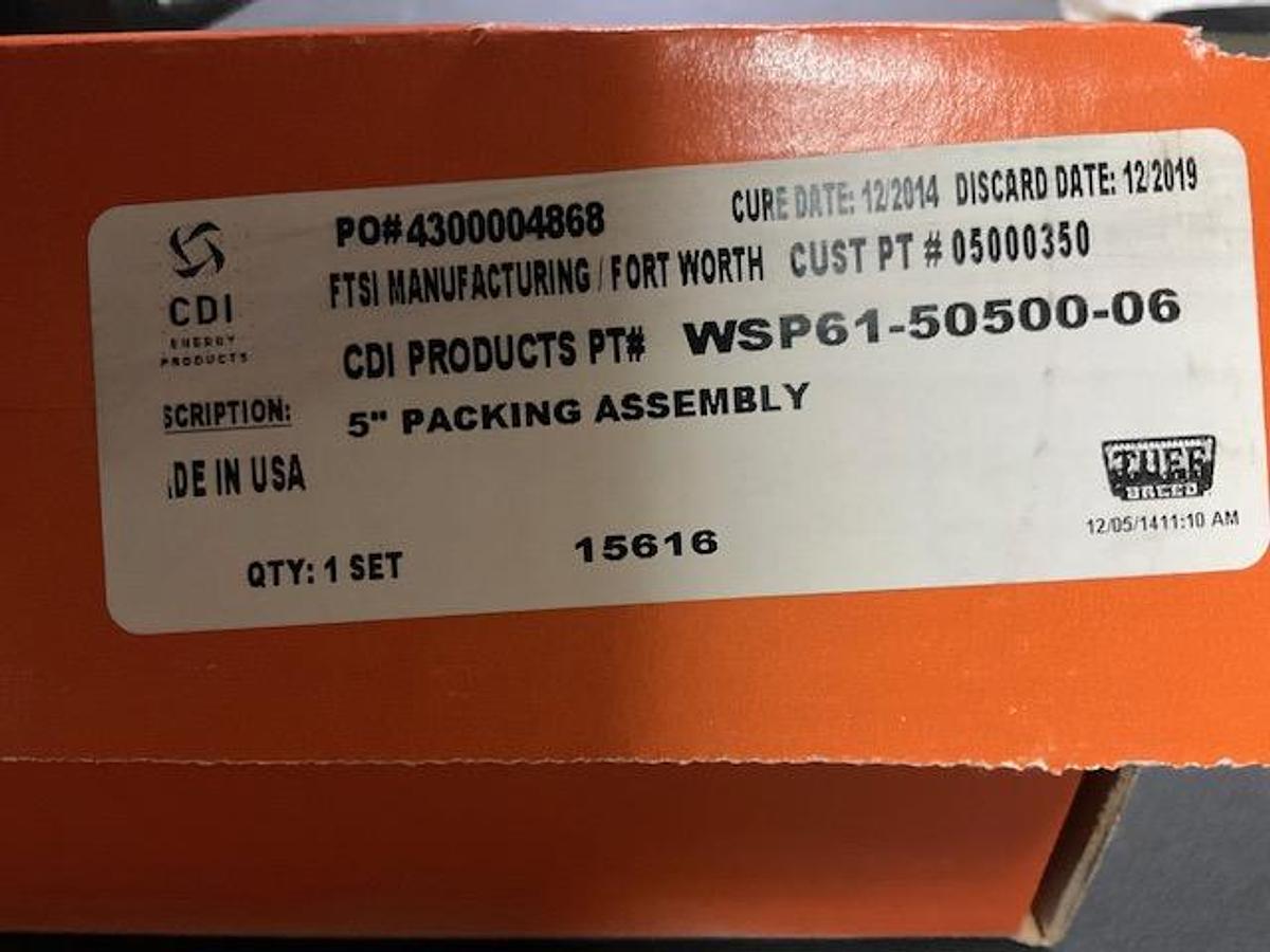 Used Tuff Breed Packing Assembly PN WSP61-50500-06