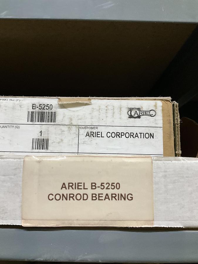 Used ARIEL CONROD BEARING SLV BRG H/S,ROD NO-GRV EKT ELP PN# B-5250
