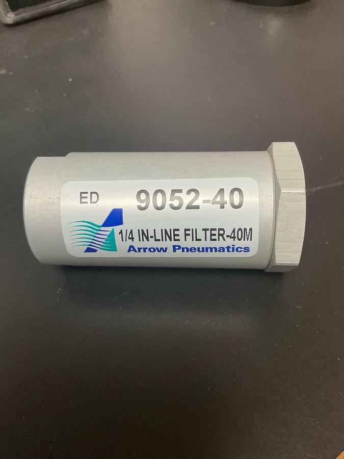 ARROW PNEUMATICS  1/4" IN-LINE FILTER -40M  PN BS 9052-40-S4