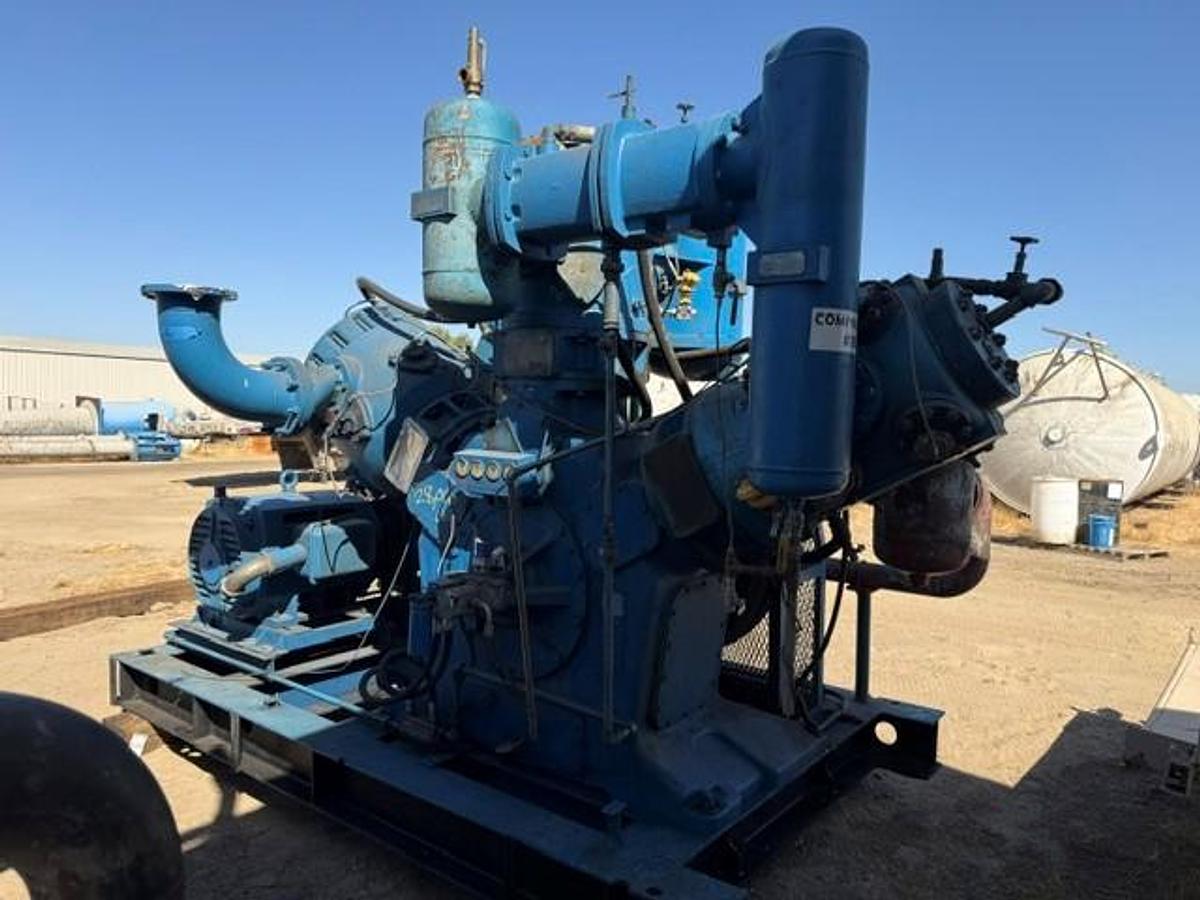 Used Bellis and Morcom 300 HP Air Compressor Model WH28H3N SN 7690