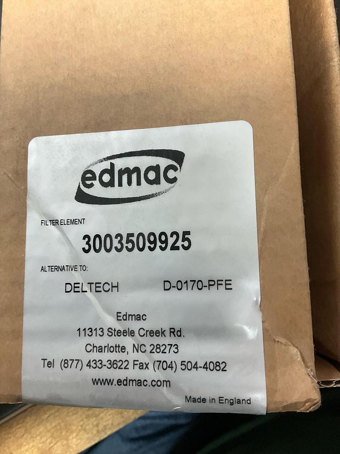 ATLAS COPCO EDMAC FILTER ELEMENT PN:3003509925