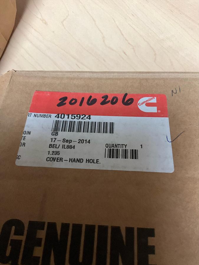 Cummins Hand Hole Cover PN: 4015924