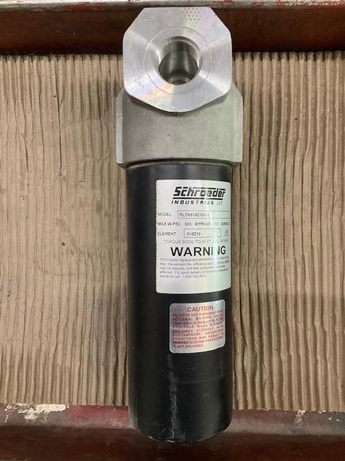 Used Schroeder Industries RLTN9V5Z10S16 Pressure Filter PN 9V5Z10