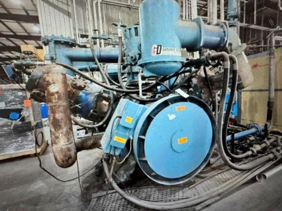 Used Qty (2) Gardner Denver Compressor Model WH29H3N S/N C004453 Air Compressor Belliss and Morcum
