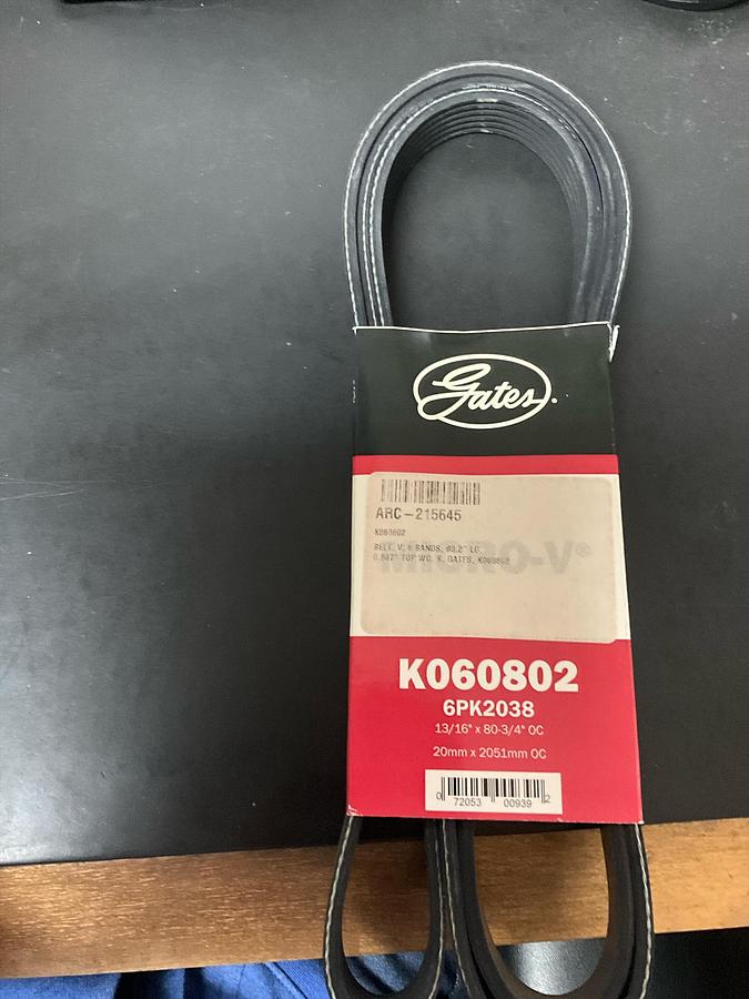 GATES V BELT PN: K060802