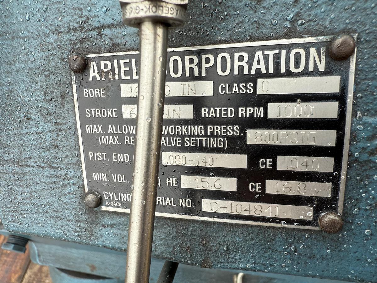 Ariel 12.5" JGC 800 MAWP Cylinder SN: C-104841