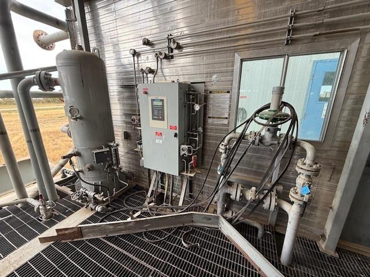 Used Waukesha Model L5790GL SN C-12498/3 Ariel Model JGK-4-3 Stage SN F-12035 Cylinder Sizes 14.125" x 13.625" x 9.125" x 6.25" Air-Ex Cooler Model 156EH 635,1315,1485