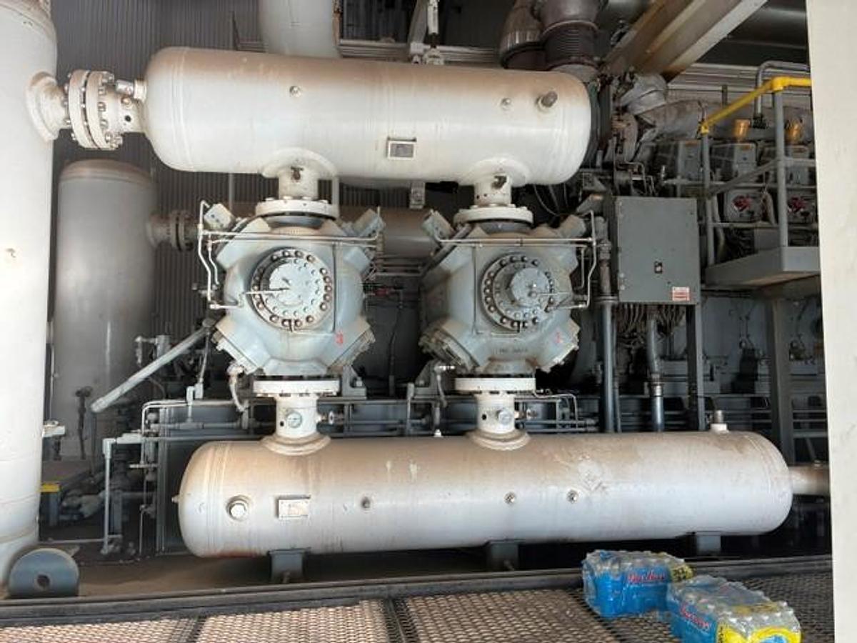 Used CAT G3612 A3 / Ariel JGD-4 Single Stage Compressor Package with (4) 11.375" DL Cylinders SN F-17126