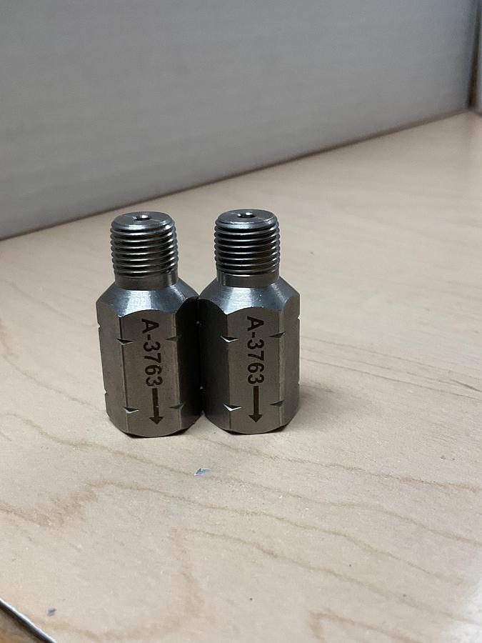 Ariel Check Valve 1/8MX1/8F,SS,PPT/14PSI PN: A-3763