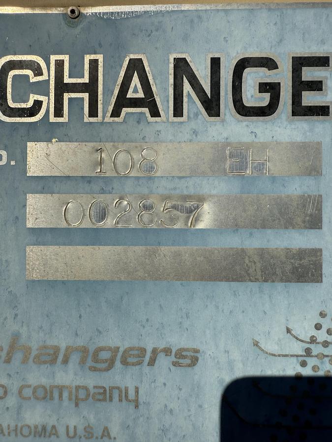 Used Air X Changer 108EH Three Stage Gas Cooler SN 002857