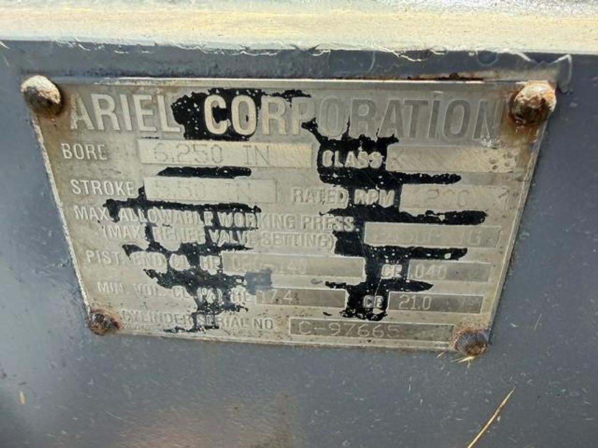 Used Ariel 6.25” JGK 2050 # Cylinder SN C-97665