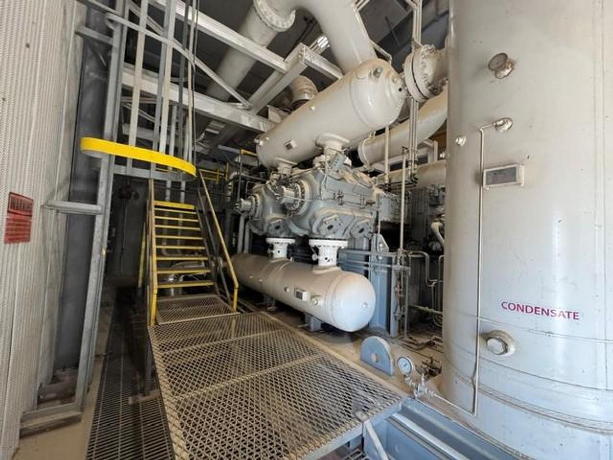 Used CAT G3612 A3 / Ariel JGD-4 Single Stage Compressor Package with (4) 11.375" DL Cylinders SN F-17126