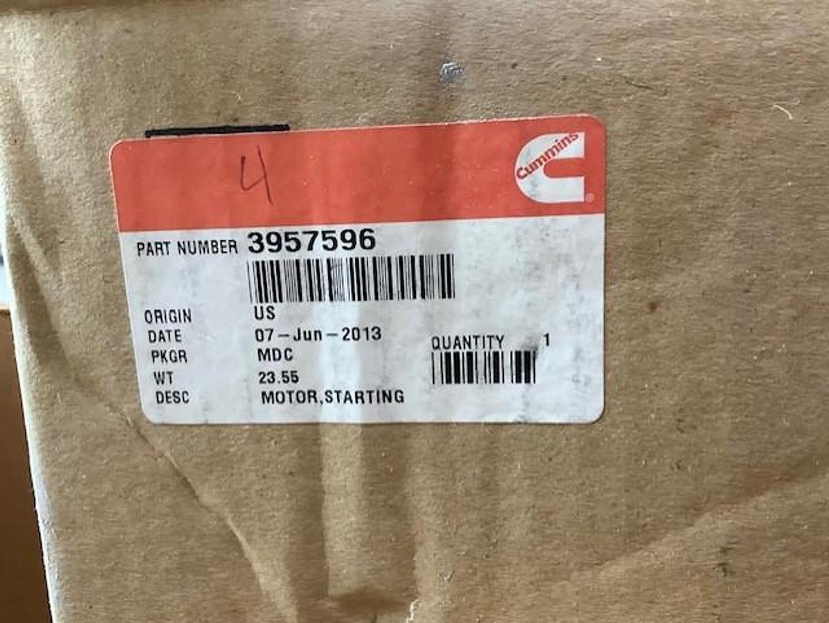 Cummins Starting Motor PN 3957596